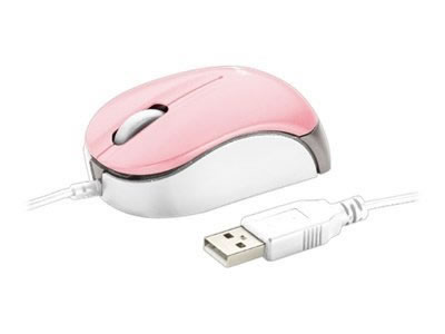Trust Nanou Retractable Micro Mouse Pink